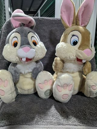 Disney Store Thumper And Miss Bunny Plush Bambie