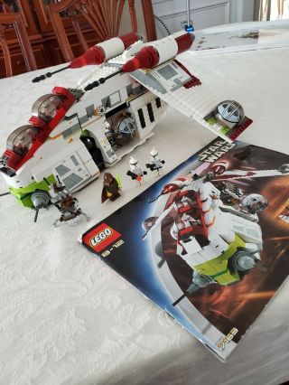 Lego Star Wars Incomplete 7163 Republic Gunship With Minifigs Please Read