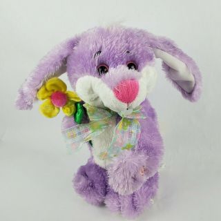 Hug & Luv Easter Bunny 12 " Singing Plush Rabbit Happy & You Know It Tail Wags