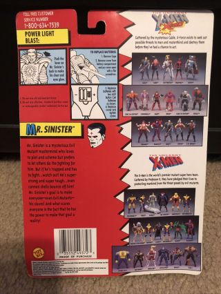 Toy Biz Marvel X - Men Evil Mutants MR.  SINISTER 5” Figure 1993 Vintage 2