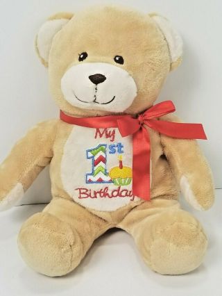 Dan Dee Collectors Choice Teddy Bear Plush My First Birthday Stuffed Animal Toy