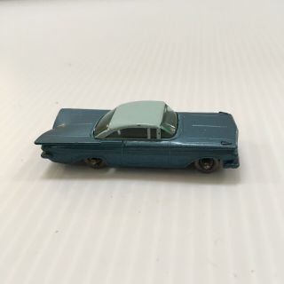 Vintage Matchbox Lesney Chevrolet Impala No.  57 Two Tone Blue W/ Gray Wheels