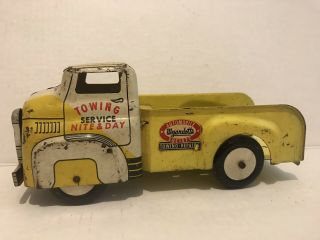 ANTIQUE 1950 ' S WYANDOTTE Towing Service Nite & Day Tow TRUCK Vintage 3