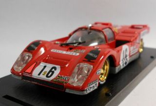Brumm 1/43 Scale Metal Model - R230 Ferrari 512m Le Mans 1971