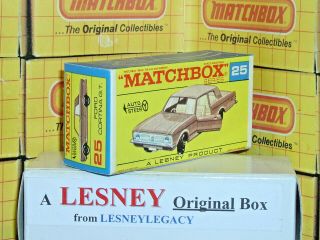 Matchbox Lesney 25d Ford Cortina G.  T.  Auto Steer Type F2 Empty Box Only