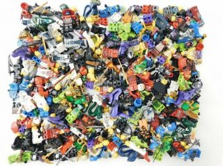1.  6 Lbs Lego Ninjago Minifigures Bulk Box