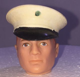 V.  W.  S.  ; Gi Joe Vintage 1964 Hasbro Action Marine Dress White Rubber Hat 3