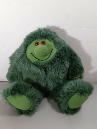 Vintage Muzzy Green Monster Bbc Language Learning Show 12 " Inch Plush Stuffed