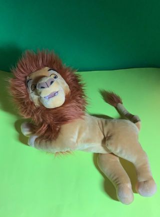Disney The Lion King Adult Simba 24” Plush Mattel Vintage Large Jumbo