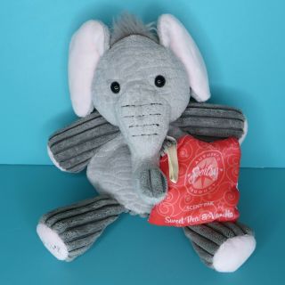 Scentsy Buddy Baby Ollie The Elephant Small 8 " Plush Gray W/ Opened Scent Pak