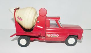 Vintage Toy 1960’s Tonka Jeep Cement Mixer Truck Pressed Steel Shape