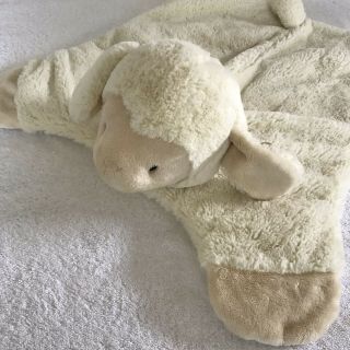 Gund Baby Comfy Cozy Lopsy Lamb Sheep Lovey Security Blanket Cream Stuffed Plush