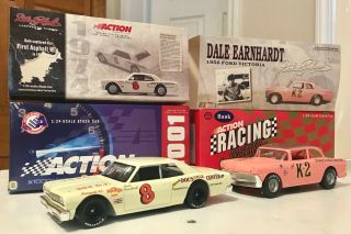 1998,  2001 Action Dale Earnhardt 1956 Ford,  8 1st Win Nascar Stock Cars,  Boxes