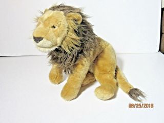 2012 Fao Schwarz Toys R Us Tan & Brown Lion 20 " Plush Stuffed Animal