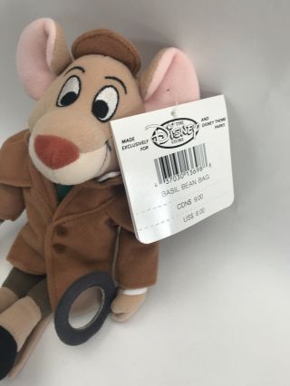 Disney Store The Great Mouse Detective Basil bean bag plush Collector Owned 2