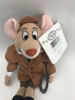 Disney Store The Great Mouse Detective Basil bean bag plush Collector Owned 3