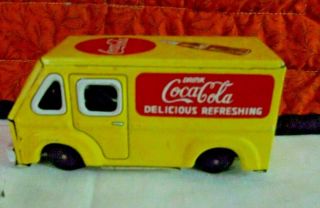 Vintage Colorful Japan Coca Cola Bread Friction Truck Toy