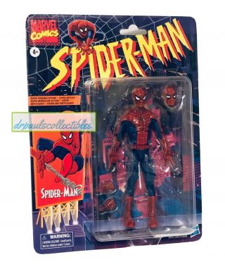 Marvel Legends Retro Spider - Man 6 " Figure Series 1 (light Wear)