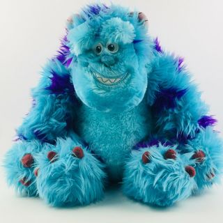 Disney Sulley Plush Monsters Inc University 18 " Blue Purple Stuffed Monster Toy