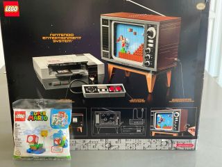 Lego Nintendo Entertainment System 71374 - With Mario Set 30385 - In Hand