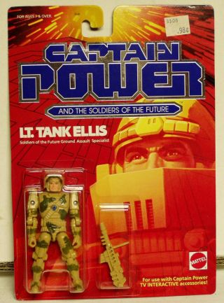 1987 Mattel 3905 Captain Power Lt Tank Ellis Figure.  - Misp