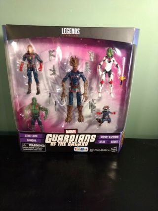 Marvel Legends Guardians Of The Galaxy 3.  75 Inch Action Figure Set