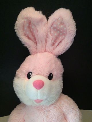 Dan Dee Large Easter Bunny Rabbit Plush Stuffed Pink White 26 