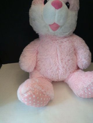 Dan Dee Large Easter Bunny Rabbit Plush Stuffed Pink White 26 