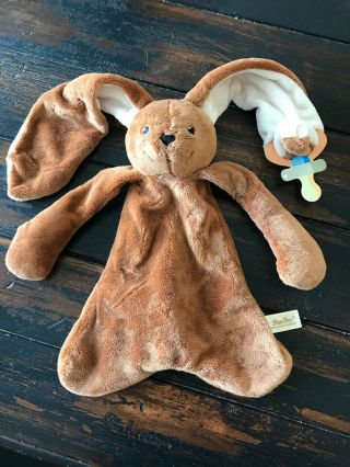Dan Dee Collectors Choice Bunny Rabbit Lovey Snuggly Plush Pacifier Security