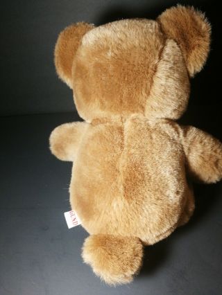 Vintage GUND 1983 Cute Grumpy Classic Teddy Bear Tan Brown Plush Stuffed Animal 3