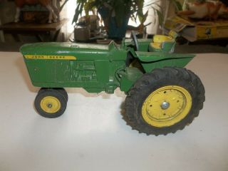 Vintage 1/16 John Deere 3020 Farm Toy Tractor 3 Pt Metal Wheels Ertl Diecast