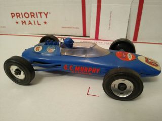 Vintage 1965 Plastic Toy Indy 500 Car By Korris Kars Murphy Stores Indy Racer 67