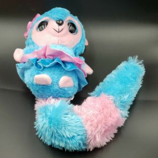 Ideal Toys Direct Blue & Pink Plush Lemur w/ Ruffle Skirt,  12 