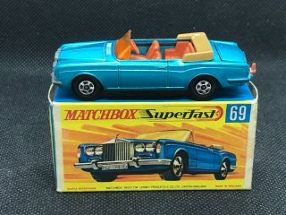 Lesney Matchbox Superfast 69 Rolls Royce Silver Shadow N -