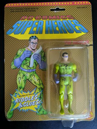 Dc Comics Heroes The Riddler 1989 Action Figure Toy Biz On Card