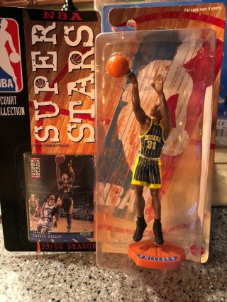 1999 - 2000 Mattel Nba Stars Action Figure Reggie Miller Indiana Pacers