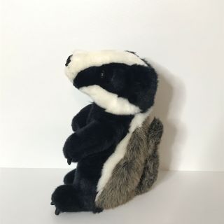 Gund Badger Plush Realistic Stuffed Animal Kohls Black Brown White Claws 10 "