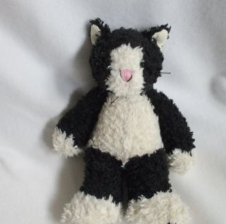 First & Main Black Cream Cat Catnip Plush Soft Toy Stuffed 1002a 12 "