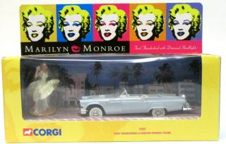 Corgi Diecast 39902 Ford Thunderbird & Marilyn Monroe Figure