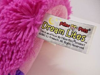 2012 Pillow Pets Dream Lites 12 inch Hot Pink Ladybug Kids Stuffed Animal Toy 3
