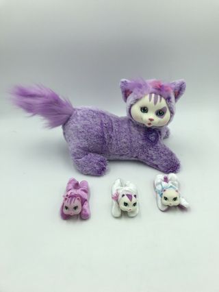 Kitty Surprise Plush Purple 2016 3 Baby Kittens With Sound