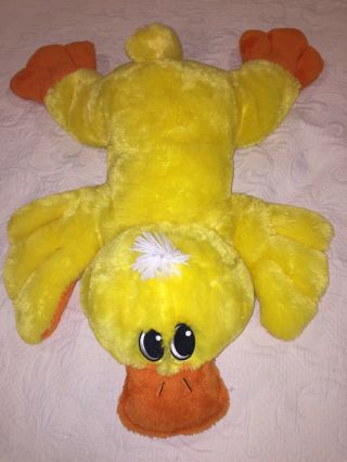 Dandee Dan Dee Platypus Plush Furry Yellow Orange Large Very Soft