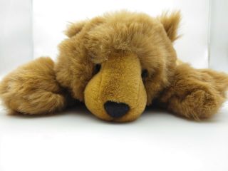 Vintage 1998 Swibco Brown Bear Cub Laying Down 17 " Stuffed Animal Plush.  Euc