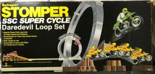 Vintage 1981 Schaper Stomper Ssc Cycle Daredevil Loop Set Looks Complete