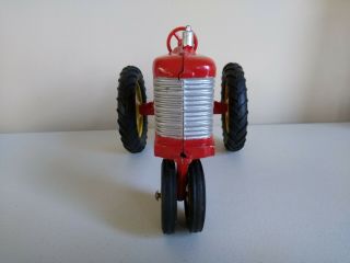 Vintage Carter TRU SCALE Tractor Red & Yellow 1/16 Scale Made in USA 2