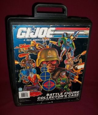 Gi Joe Battle Figure Collectors Case Vintage 1991 Hasbro Storage For Your Joe 