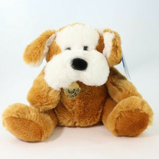 Dan Dee Collectors Choice Brown White Dog Plush Stuffed Animal Lovable Huggable