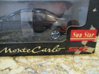 Sun Star 2000 Chevolet Chevy Monte Carlo Ss 1:18 Scale Die Cast Black