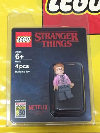 2019 Sdcc Lego Exclusive Stranger Things Barb Minifigure In Hand Netflix Rare