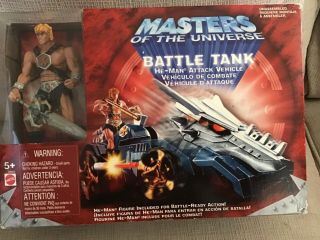 Masters Of The Universe 200x Moc Battle Tank With Iron Cross He - Man